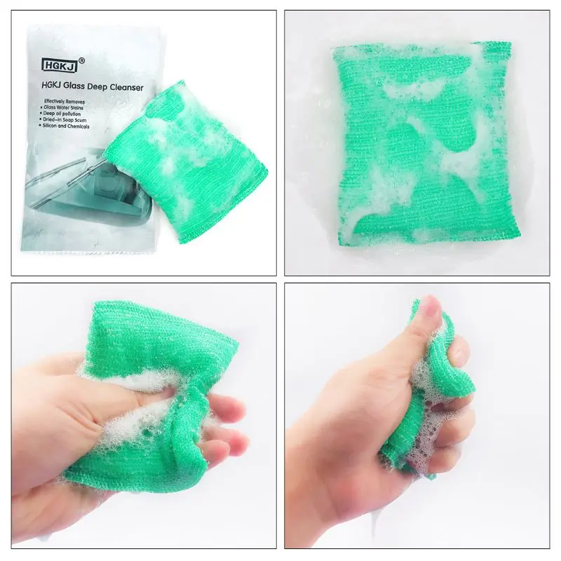 

Universal Vehicle Car Scratch Removing Liquid Sponge Glass Deep Cleanser Car Glass Cleaning Sponge Glass Remove Oil Film