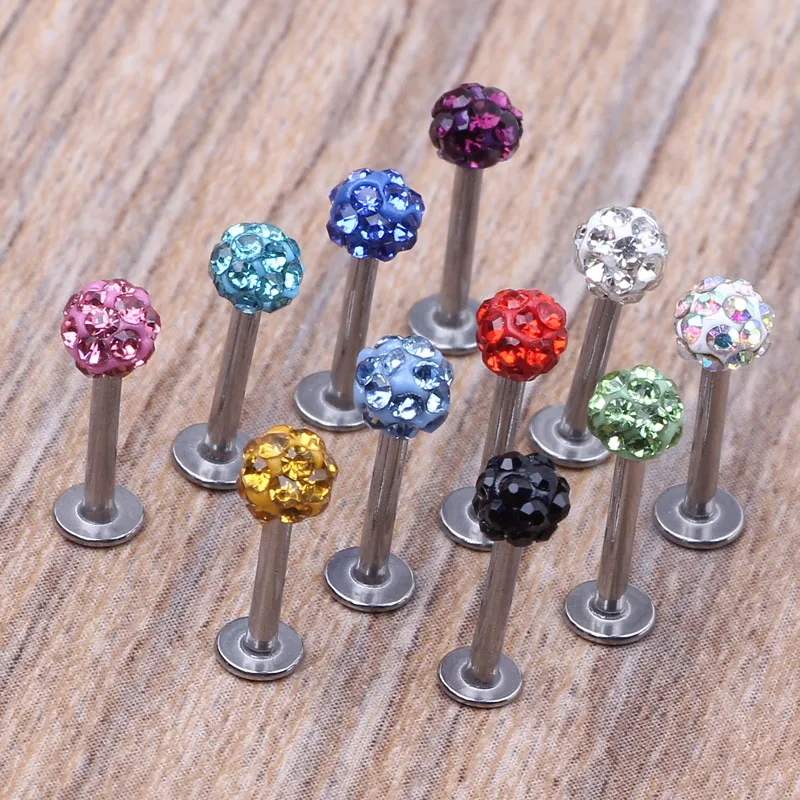 Buy 16G Labret Lip Ring Stainless Steel Tragus