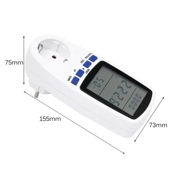 

AC Meters 220v digital wattmeter LCD Power energy EU Volt Voltage Wattmeter Analyzer Electronic Meter Automatic Kwh Switch 2018
