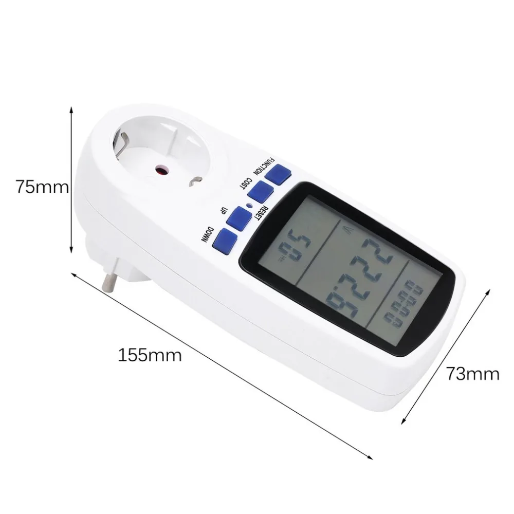 AC Meters 220v digital wattmeter LCD Power energy EU Volt Voltage Wattmeter Analyzer font b Electronic