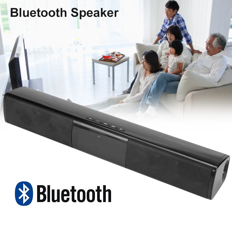 2 трубы Bluetooth колонка динамик сабвуфер домашний кинотеатр FM беспроводной