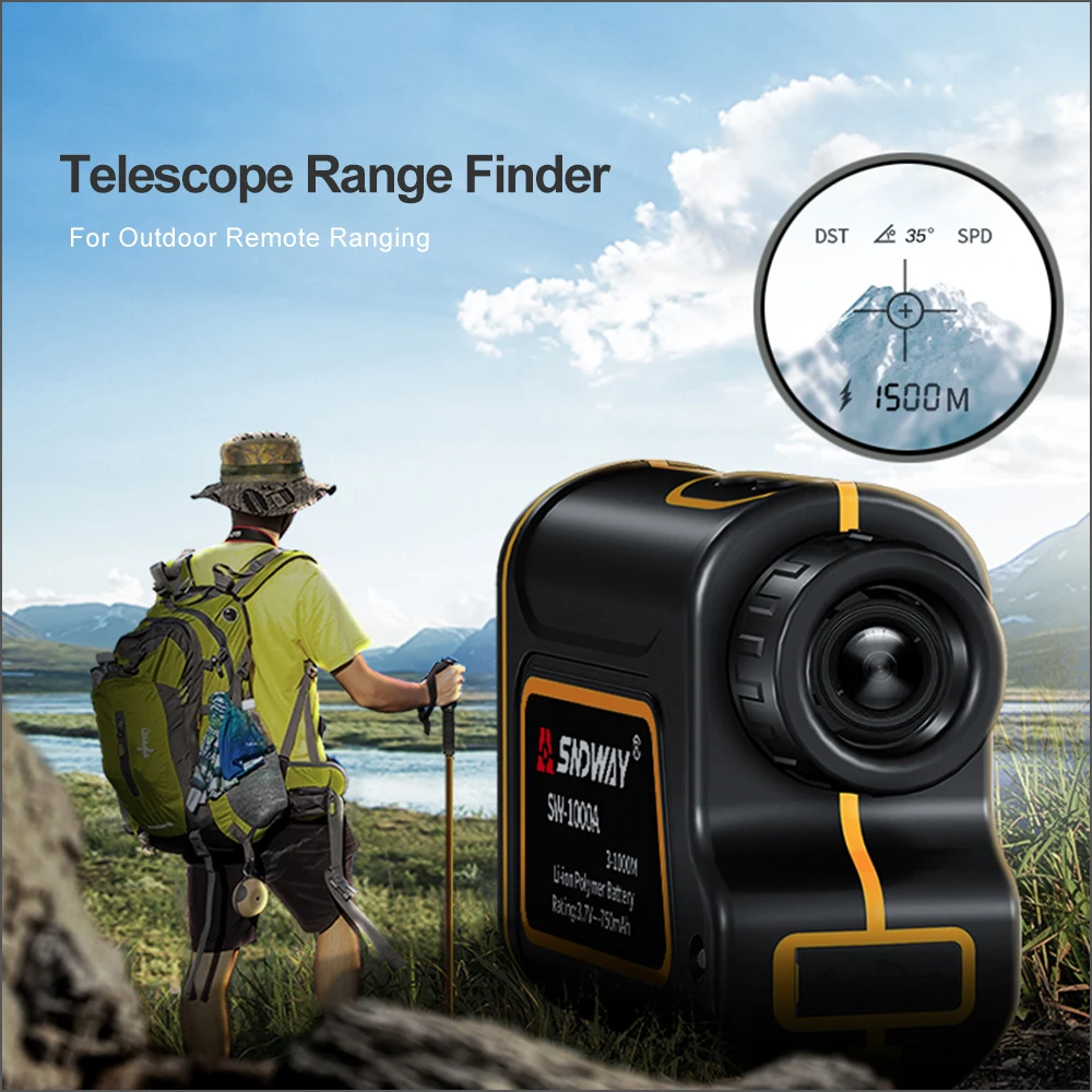 SNDWAY Golf Laser Rangefinder Distance Meter Hunting Telescope Trena Laser Range Finder Measure SW-1000A Laser Distance Meter SNDWAY Golf Laser Rangefinder Distance Meter Hunting Telescope Trena Laser Range Finder Measure SW-1000A Laser Distance Meter