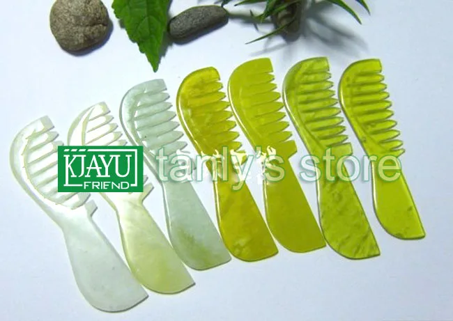

High-Transparency original beauty JADE comb natural 100% randomly color good quality