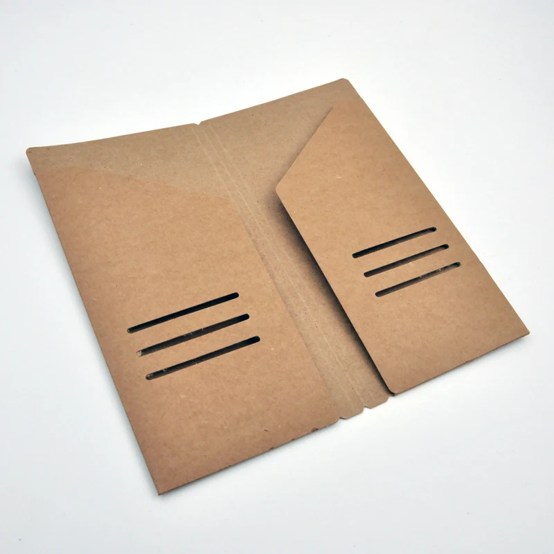 

Kraft Paper Storage Bag Card Tickets Organizer Folder for Leather Traveler's Notebook Diary Journal 3 Sizes