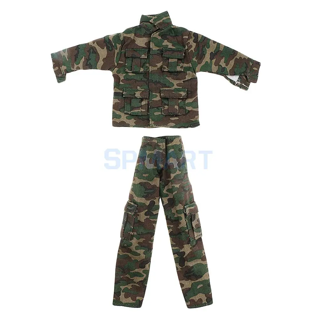 

1/6 Scale Clothes Set Soldier Accessories Jungle Camouflage Combat Uniforms Suit for 12" Male Military Action Figures DIY