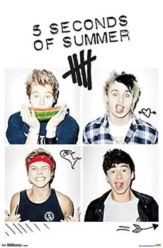 

Home Decor Five Seconds of Summer -Silk Art Poster Wall Sticker Decoration Gift