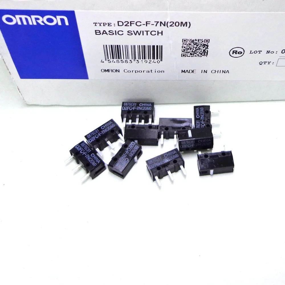 10 шт. мышь OMRON микро переключатель флейта м 20 (50 м) D2F флейта|Выключатели| |