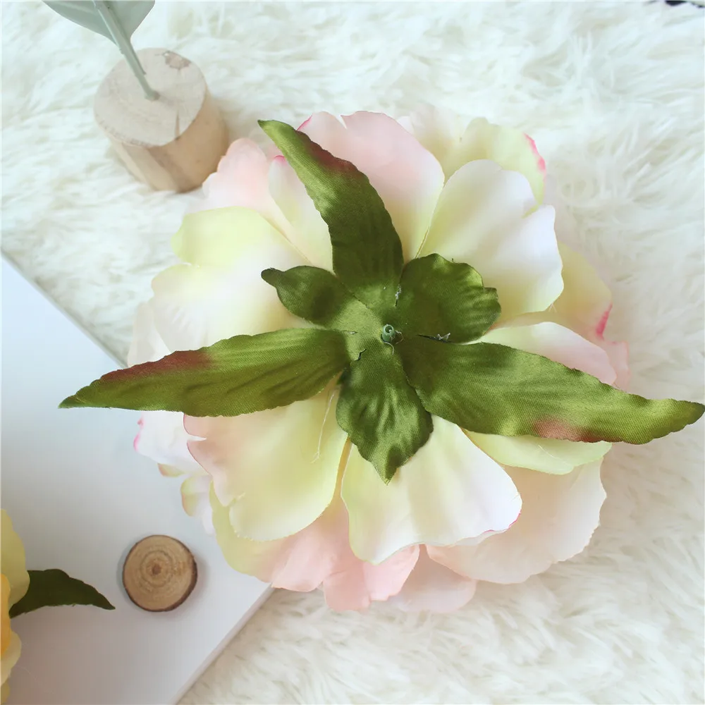 Big Rose Artificial Flower Head White Peonies Silk Red Artificial Flower Heads Wedding Flower Wall Garden Decoration  (17)
