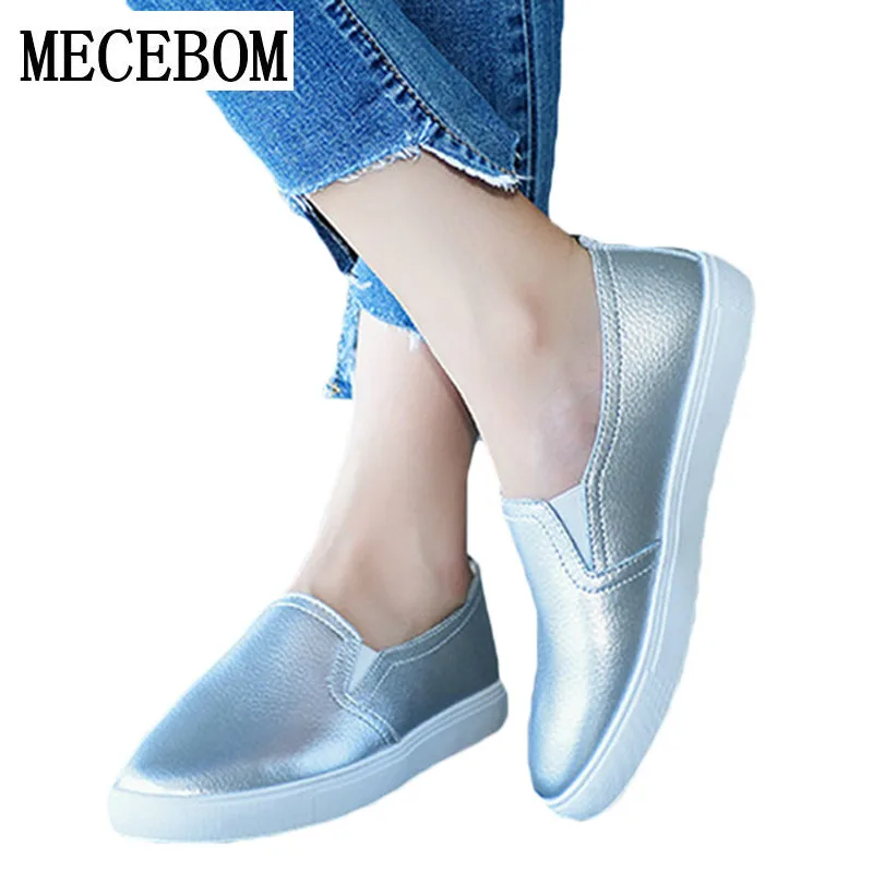 

Spring ballet footwear Women Leather Loafers Casual Flats Shoes Woman Slip On Female Shoes Moccasins slipony zapatos mujer 8806W