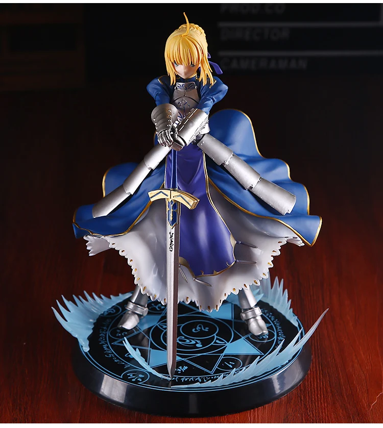 Фигурку аниме Fate/stay Night Altria Pendragon ubw сабля King рыцарей версия модели 1/7 весы Коллекция украшения Грушки 23 см