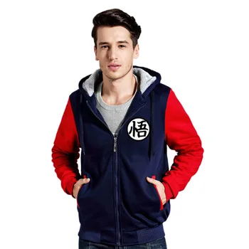 

Autumn Fall Sweatshirt Men 2018 New Dragon Ball Thick Mens Hoodie Sweatshirts High Quality Warm Casual Man Winter Clothing Fit