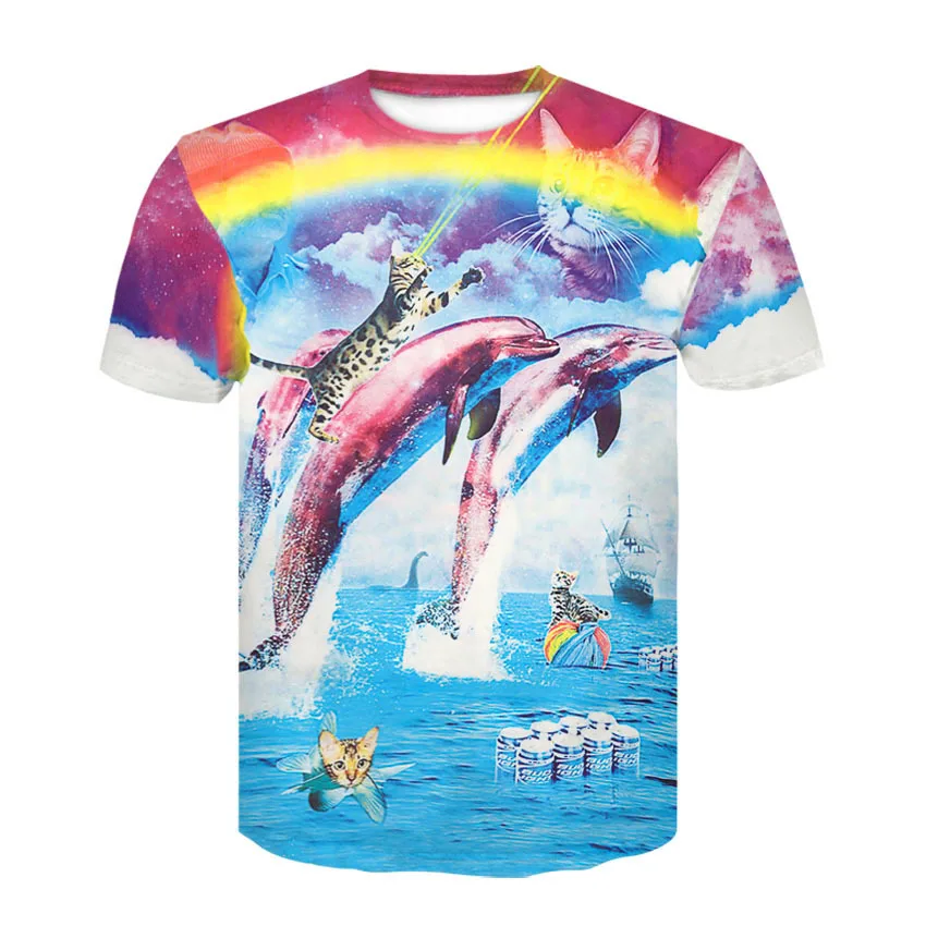 Devin Du 2018 Newest Harajuku Wolf 3D Print Cool T-shirt Men/Women Summer Tops Tees T shirt Fashion t shirts M- 4XL