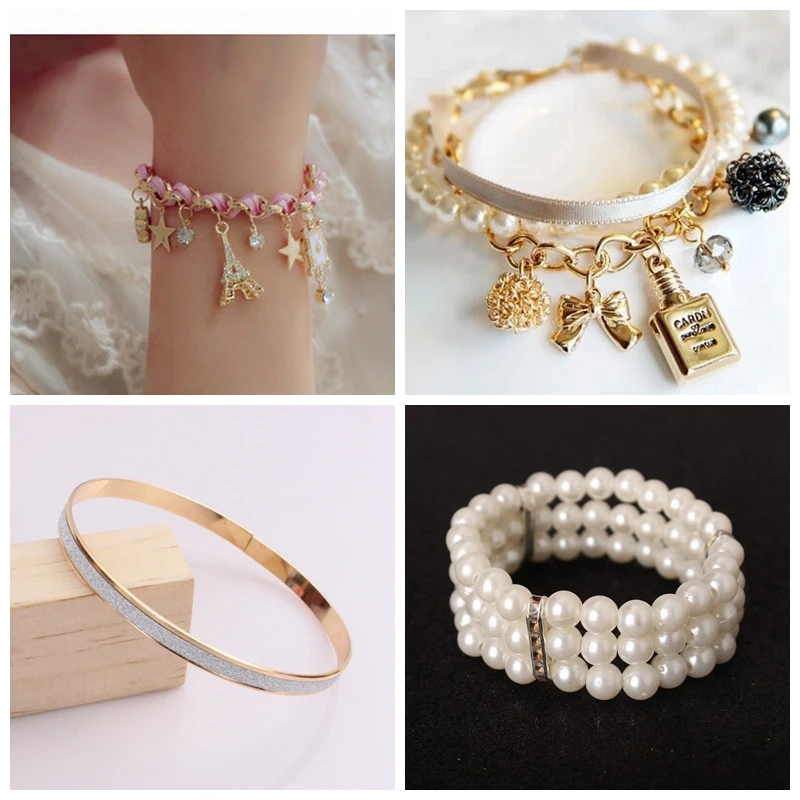 

2019 New Arrivals Korean Hot Fashion Simple Metal 8 Infinity Charm Bracelets For Women & Men Jewelry Summer Style Beach