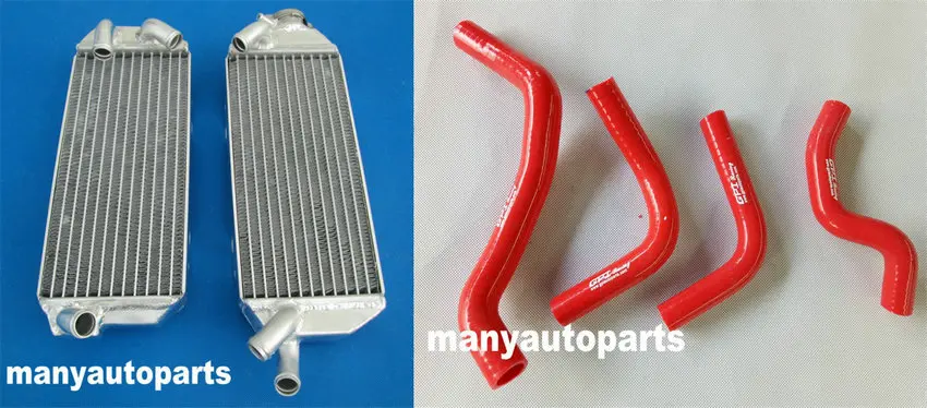 Алюминий радиатора и черный шланг для SUZUKI DRZ400E K2/K3/K4 2005-2007 2006/DRZ400 2006