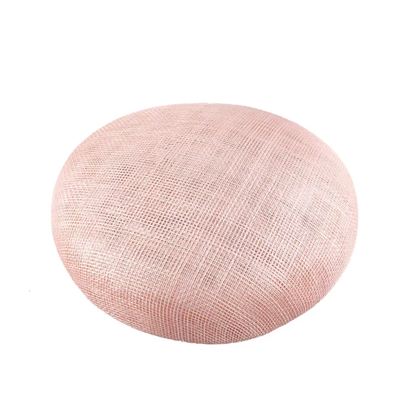 pale pink Красивые вуалетки шляпы с повязкой на голову для женщин Элегантный головной убор Высокое качество 4 слоя sinamay торжественное платье головные уборы Свадебные аксессуары - Цвет: pale pink