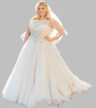 2016 Fashion Plus Size Wedding Dresses Beaded Lace Tulle Elegant Long Bridal Gowns Hot Fashion W898 Vestidos Custom Made