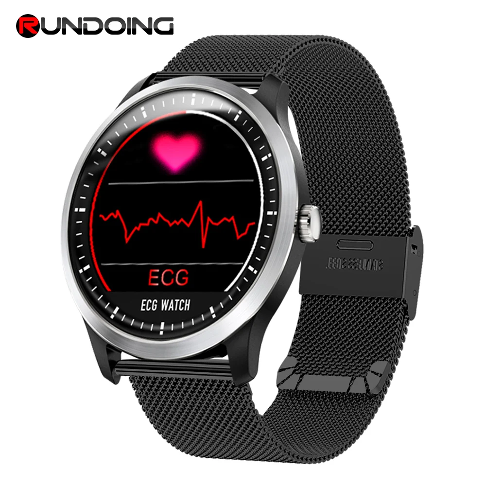 Rundoing N58 ECG PPG smart watch with electrocardiograph ecg display