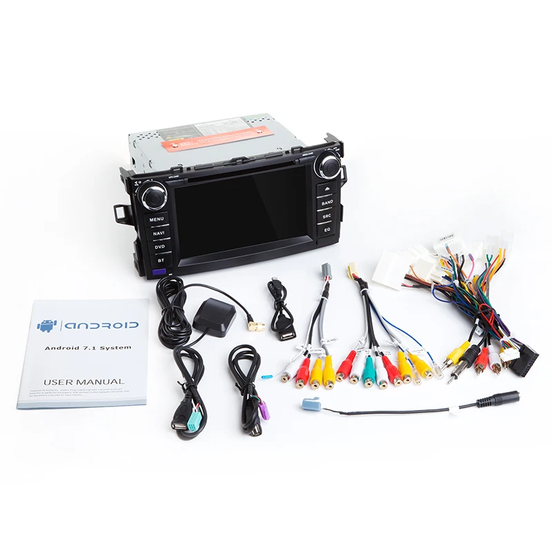 Best Car Multimedia Player GPS Android 8.1 2 Din DVD Automotivo For TOYOTA/AURIS/Altis/COROLLA 2012 2013 Radio FM 4 Core Wifi 3