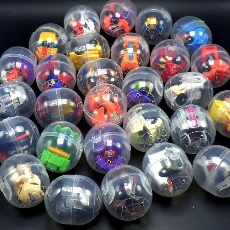 

10 piece Deformable Capsule Deformation Car Robot Dinosaur Capsule Child Figure Toy Capsule Toy Boy Trolly LOL Egg Japan Capsule