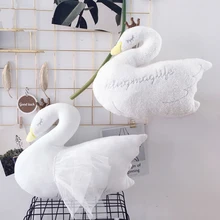 Princess Crown Белый лебедь плюшевые подушки мягкие детские спальные подушки дети куклы детей, подушка детская комната украшения