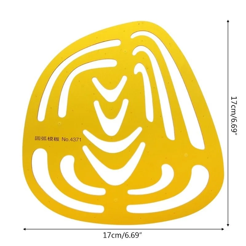 XRHYY диаграмма символ черчения Шаблон Линейка трафарет измерительный инструмент студенческая школа комплект продуктов Лабораторные и научно - Цвет: 4371