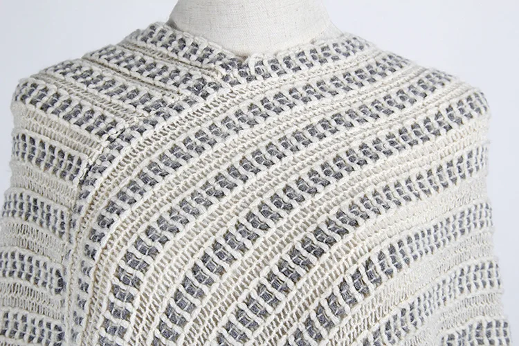 Европейский и американский романтический Сью накидка для женщин длинные Асимметричный пуловер свитер