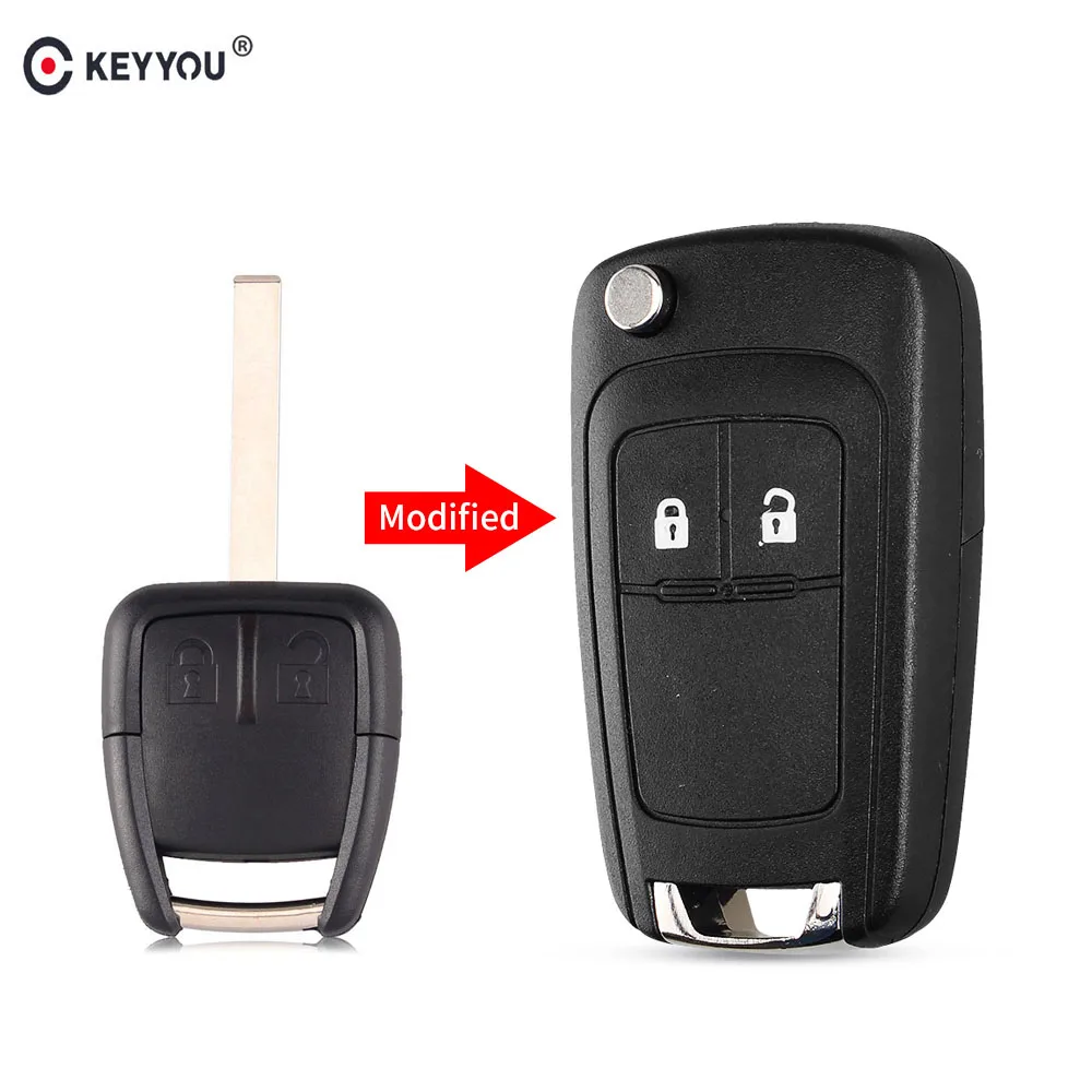 Сменный Корпус Ключа KEYYOU для Chevrolet Epica Lova 2 кнопки откидной складной