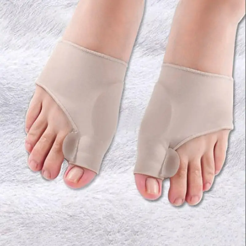 1 пара Hallux корректор для косточки на ноге разделители для пальцев ног Bunion протектор ортопедические, для ступней колодки педикюр носки боль