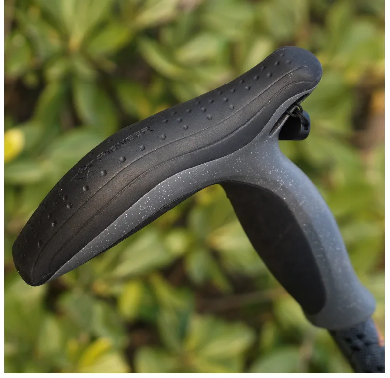 Cane para Idosos Pioneiro de Fibra de Carbono Pólo Trekking Quick Flip Bloqueio Compacto Ultraleve Dobrável Viagem Caminhadas Bengala 25 High Quality Esporte e Lazer