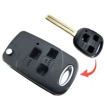 Remodeling Flip Shell For Remodeling For Lexus 3 Button Remote Key