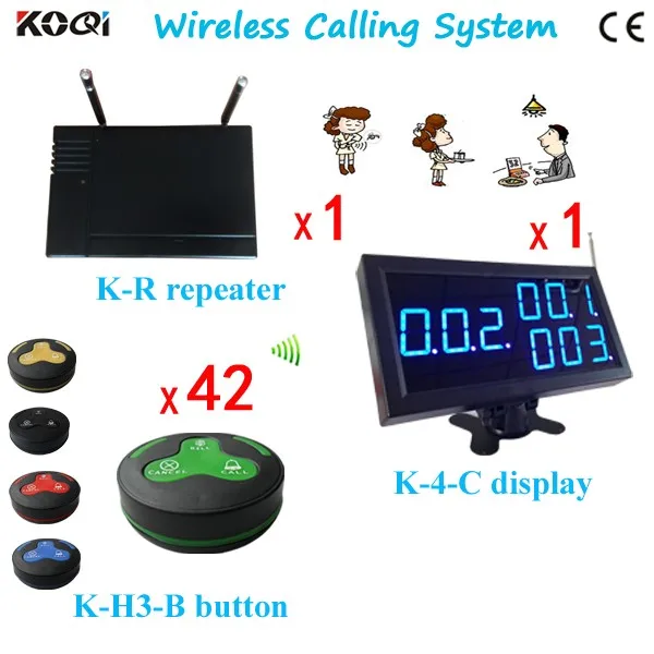 K-4-Cblue +H3-BG+K-R 1+1+42 Wireless Service Call Button