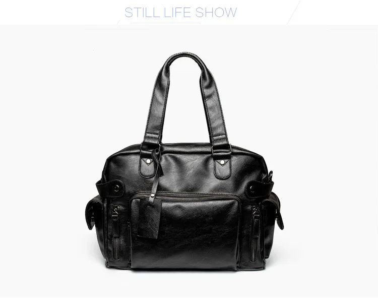 Модная мужская сумка, портфель из искусственной кожи, брендовая роскошная мужская сумка-мессенджер для мужчин, деловая вместительная сумка на плечо, дорожная сумка