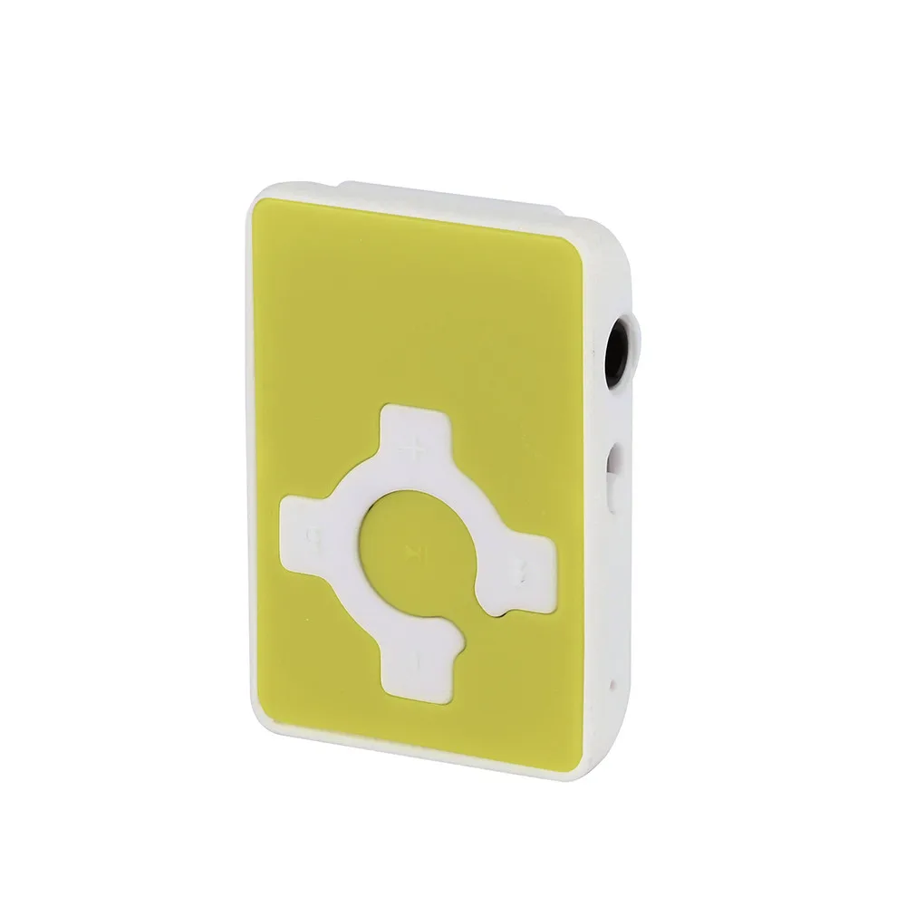 Горячий зажим USB мини Mp3 музыкальный медиаплеер Поддержка 32 ГБ Micro TF карта и гарнитура MP3 Музыка Медиа дети аудио музыкальный плеер - Цвет: Light Green