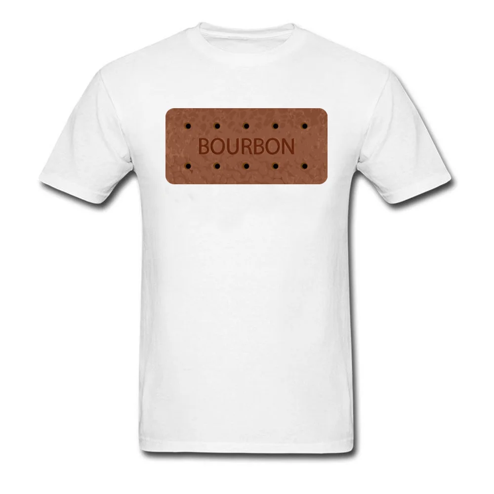  Men T-Shirt Bourbon Normal Tops Shirts Pure Cotton Round Collar Short Sleeve Cool T Shirt Mother Day Wholesale Bourbon white