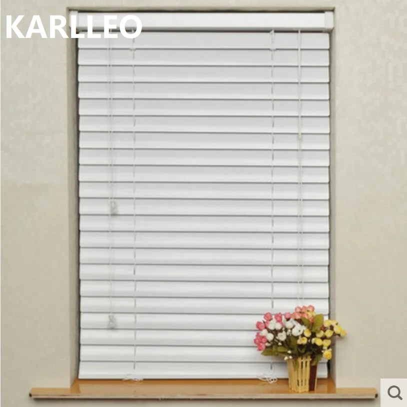 

2'' 50mm aluminium venetian blinds manual cord mechanism customize size in finished product