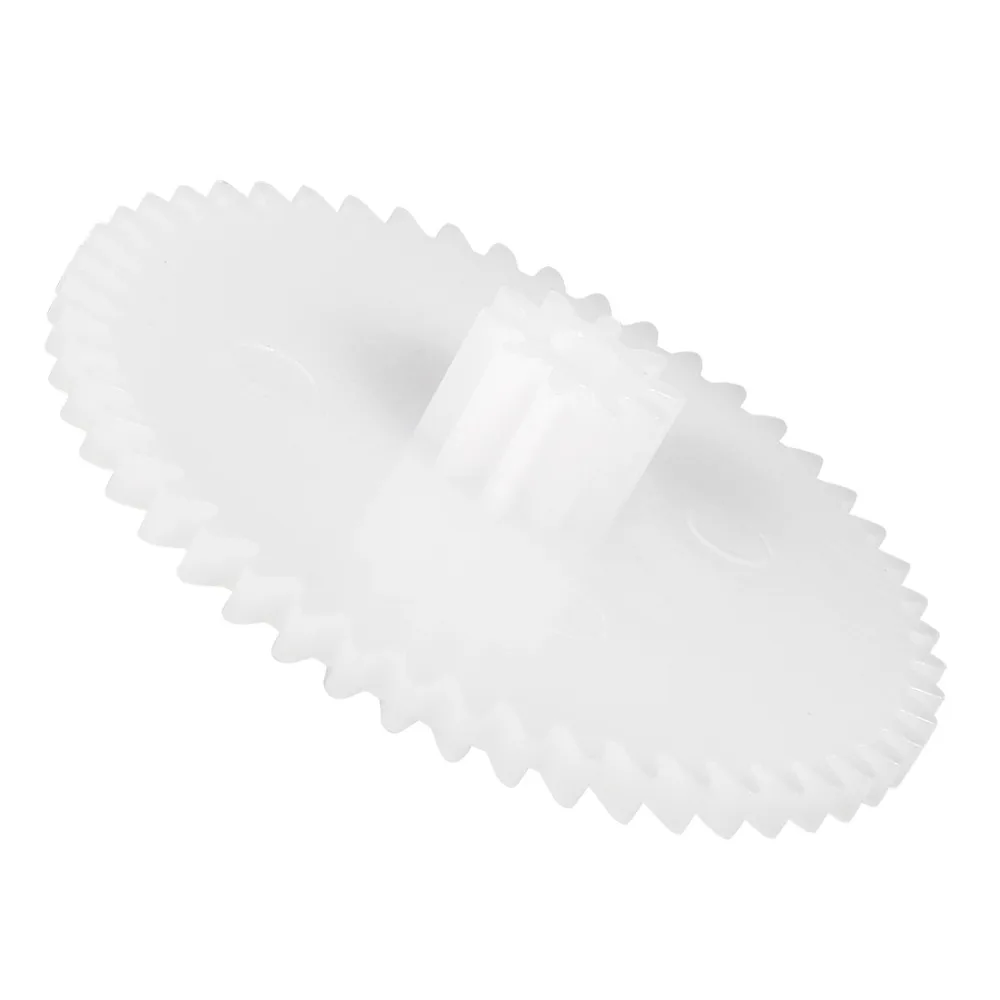 

Uxcell 10Pcs/lot 50102A 50 Teeth White Plastic Gear 5.7x26mm with 2mm Hole Diameter Toy Accessories for DIY Car Robot Motor