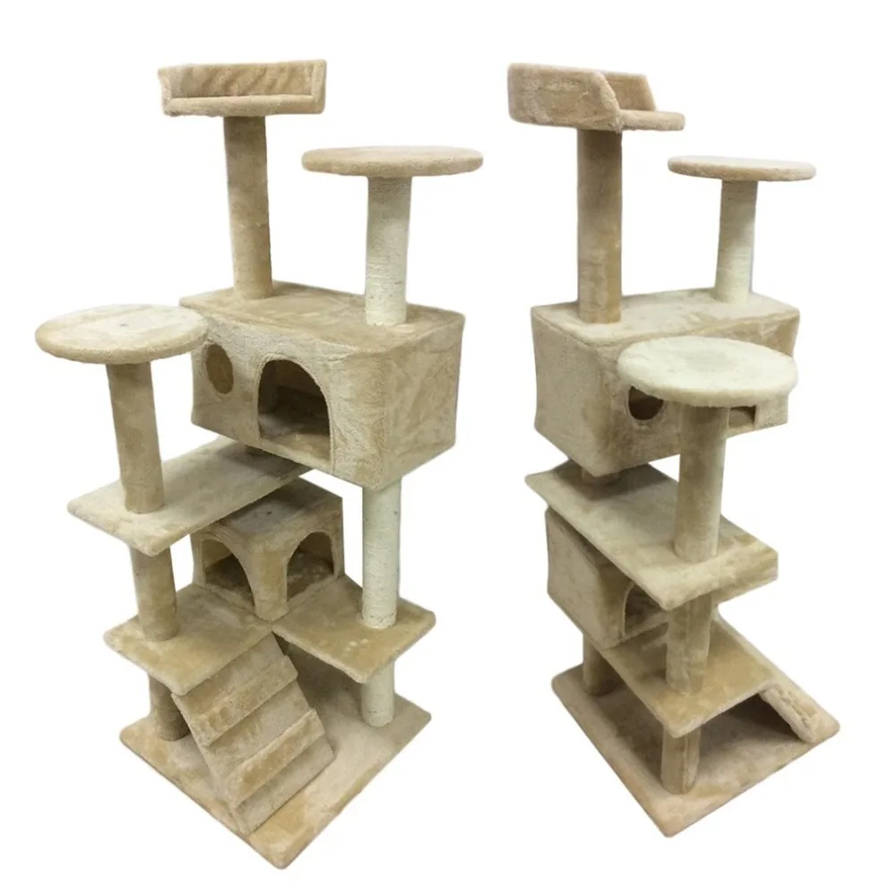 Pets Centre Toys Furnitures Kitten Cat Tree Great Cat Scratching Post Tower Climbing Tree Cat Scratch Pad Board Protecting