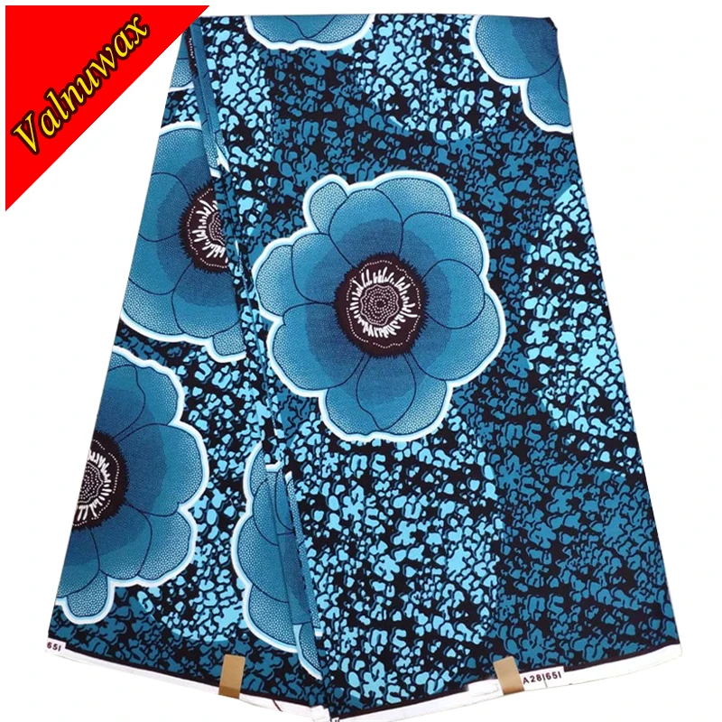 

Valnuwax High quality African real hollandais wax 6 yards guaranteed dutch wax African hollandais fabric for wedding KW