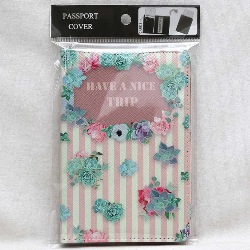 3D printing Nice Elegant Women Passport Holder Cover Russian Colorful Flowers Travel Cover on the Passport Girls Passport Case