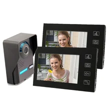 Freeship de dhl Táctil 7 ”de Vídeo Timbre de la puerta de intercomunicación con Unidad de Monitor de Cámara de Visión Nocturna Resistente A La Intemperie Al Aire Libre Y de Interior