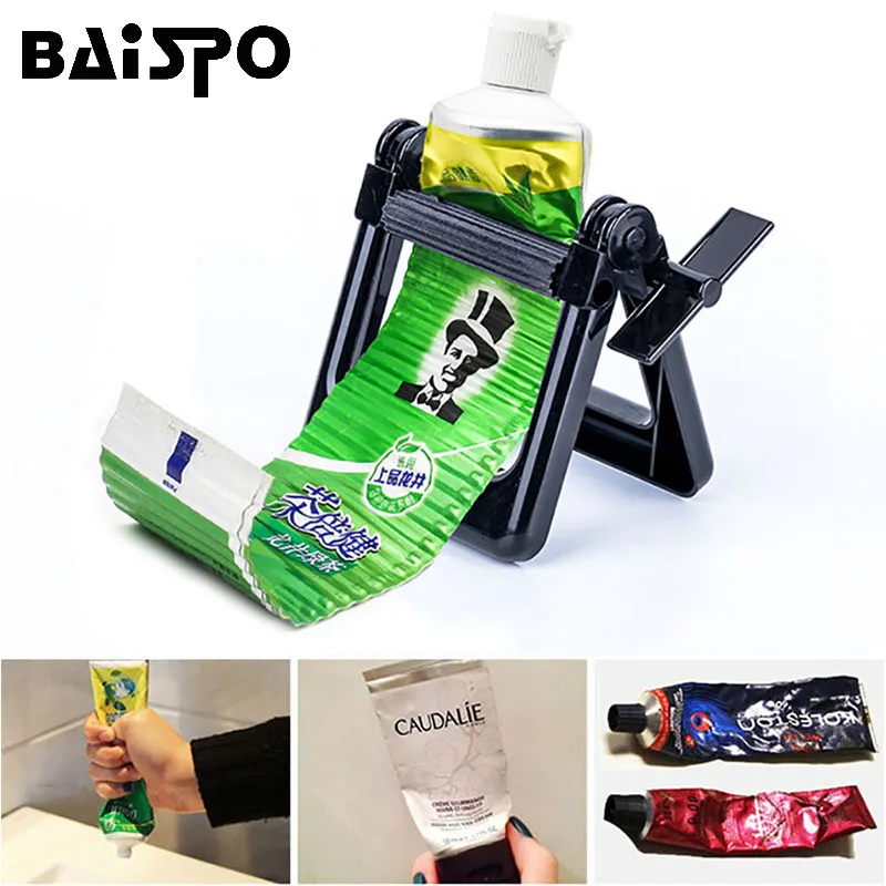 

BAISPO Toothpaste Squeezer/Multifunctional Plastic Rolling Tube Squeezer dispenser for toothpaste bathroom accessories for home