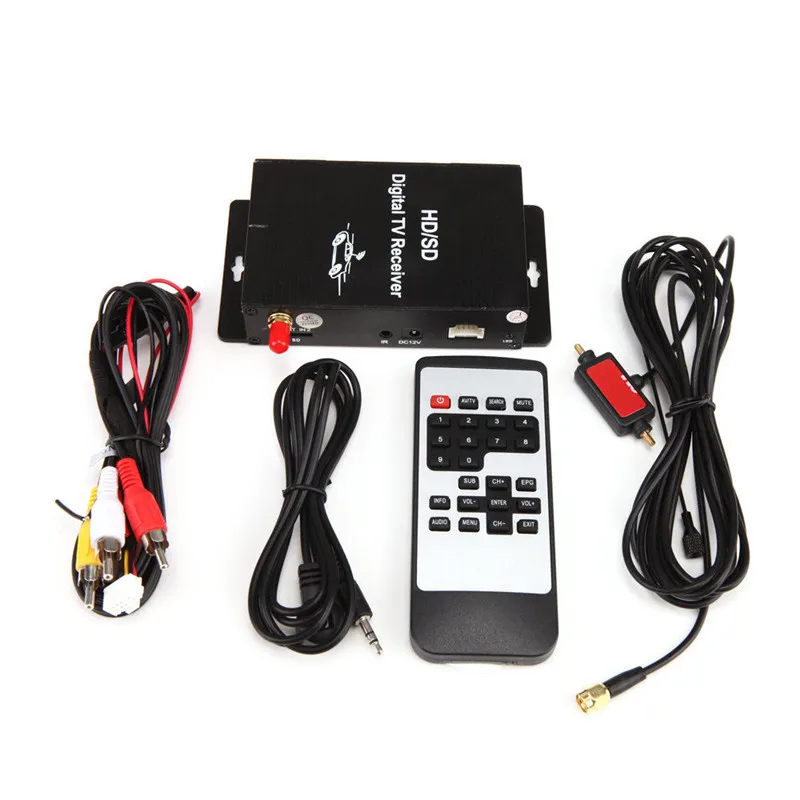

HD DVB-T MPEG4 TV Receiver Box Tuner Dual Antenna Car Mobile Digital Tv Box for United States