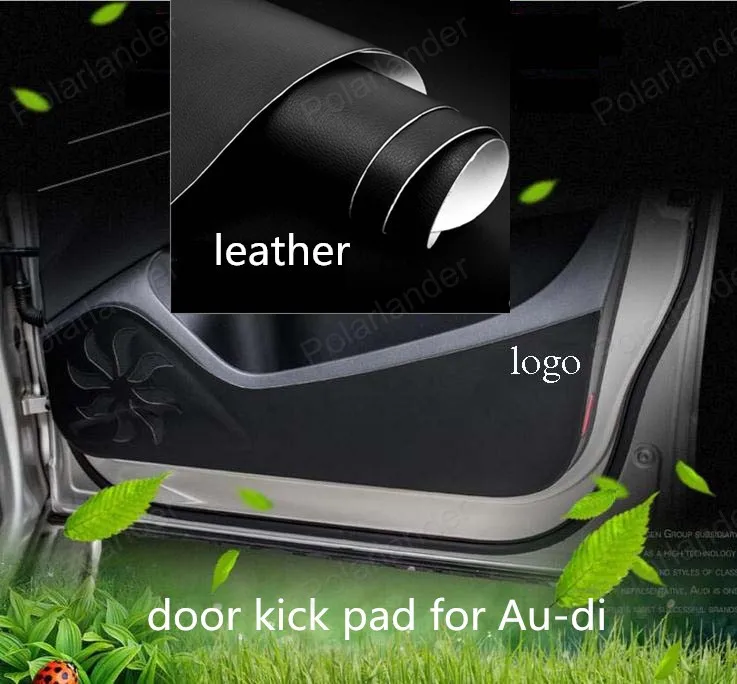 For Au di car Inner Door protection protective pad kick pad 4pcs / set