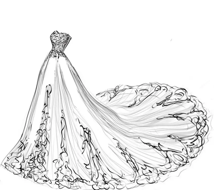 

Cutting dies Long tail wedding dress metal crafts paper die-cutting /DIY embossing, Christmas and New Year