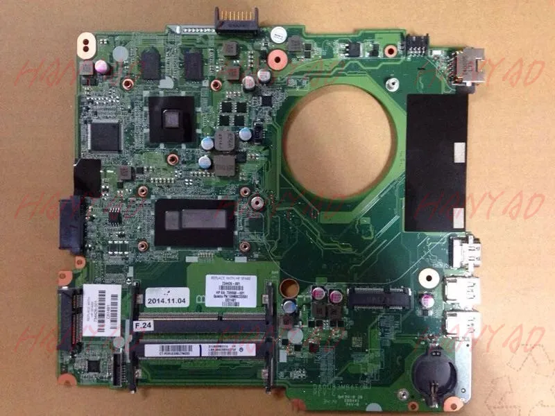 

734426-001 For HP 14-N laptop motherboard I5 8670M 2GB DDR3 DA0083MB6E0 Free Shipping 100% test ok