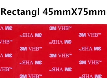 Прямые продажи с фабрики, 10 шт./лот 3 М vhb клейкая лента 5608 серая установка Heavy Duty Двухсторонняя клейкая акриловая поролоновая лента высечки - Цвет: Rectangl 45mm x 75mm