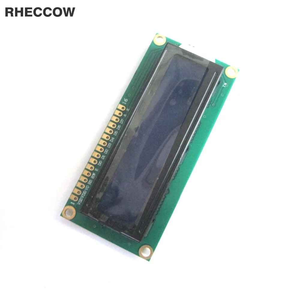 RHECCOW 50 шт./лот 5 в персонаж ЖК модуль дисплей LCM 1602 162 16X2 совместим с HD44780 синий
