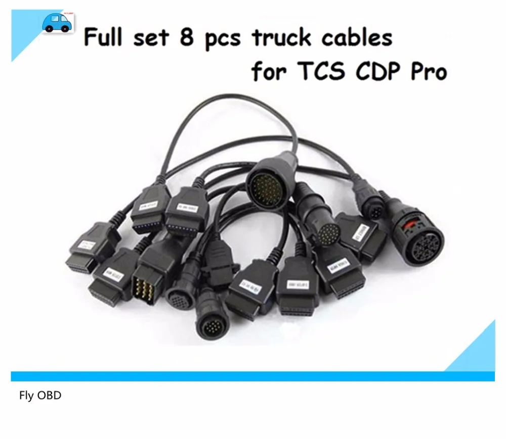 Prix pour 2017 Haute qualité camion Camion câble 8 ensemble complet câbles OBD2 de diagnostic OBD OBDII OBD 2 Câble de Connexion Pour TCS CDP Pro Prix pour 2017 Haute qualité camion Camion câble 8 ensemble complet câbles OBD2 de diagnostic OBD OBDII OBD 2 Câble de Connexion Pour TCS CDP Pro