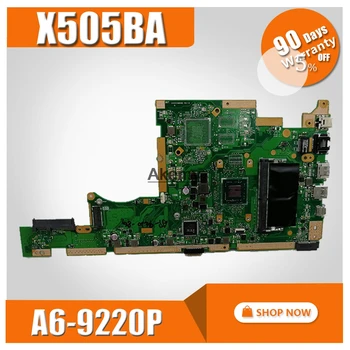 شراءX505BA اللوحة الأم ل For Asus K505B A580B X505BP اللوحة المحمول X505BA اللوحة الرئيسية اختبار OK A6-9220P CPU 4G RAM