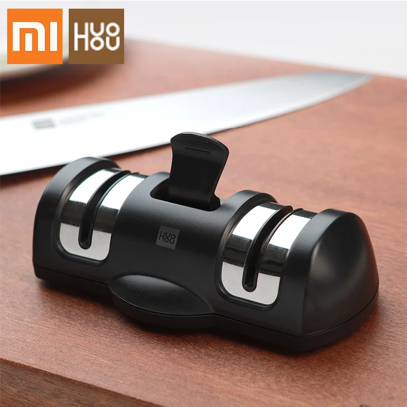 

Original Xiaomi Mijia HUOHOU Sharpen Stone HU0045 Double Wheel Whetstone Sharpeners Knife Sharpening Tool Grindstone Kitchen Too
